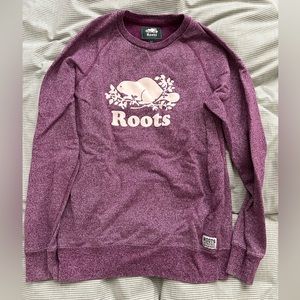 Roots Purple Crewneck Sweater